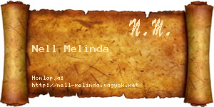 Nell Melinda névjegykártya